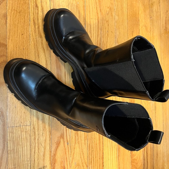 Zara Leather Pull On Boots - Picture 7 of 9